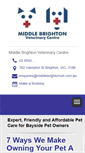 Mobile Screenshot of middlebrightonvet.com.au